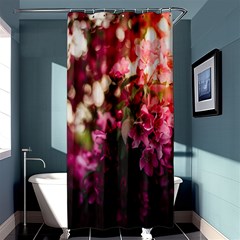 Pink Flower Shower Curtain 36  X 72  (stall) 