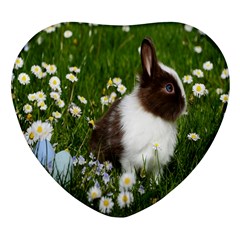 Rabbit Heart Glass Fridge Magnet (4 Pack) by artworkshop