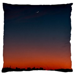 Sky Gradient Large Premium Plush Fleece Cushion Case (two Sides)