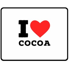 I Love Cocoa Fleece Blanket (medium) by ilovewhateva