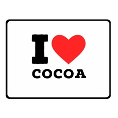 I Love Cocoa Fleece Blanket (small) by ilovewhateva