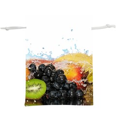 Variety Of Fruit Water Berry Food Splash Kiwi Grape Lightweight Drawstring Pouch (xl) by B30l