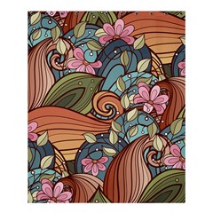 Multicolored Flower Decor Flowers Patterns Leaves Colorful Shower Curtain 60  X 72  (medium)  by B30l