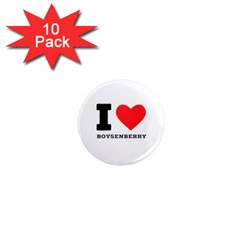 I Love Boysenberry  1  Mini Magnet (10 Pack)  by ilovewhateva