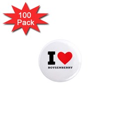 I Love Boysenberry  1  Mini Magnets (100 Pack)  by ilovewhateva