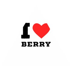 I Love Berry Wooden Puzzle Triangle by ilovewhateva