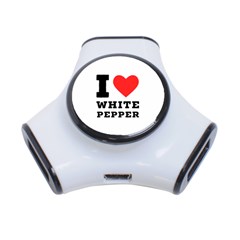 I Love White Pepper 3-port Usb Hub by ilovewhateva