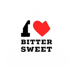 I Love Bitter Sweet Wooden Puzzle Triangle by ilovewhateva