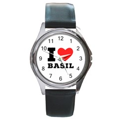 I Love Basil Round Metal Watch by ilovewhateva