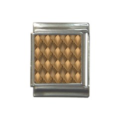 Brown Abstract Background Texture Pattern Seamless Italian Charm (13mm) by danenraven