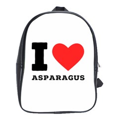 I Love Asparagus  School Bag (xl) by ilovewhateva