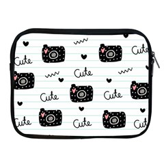 Cute Cameras Doodles Hand Drawn Apple Ipad 2/3/4 Zipper Cases by Cowasu