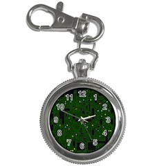 Circuit Board Conductor Tracks Key Chain Watches by Cowasu