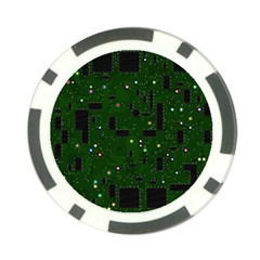 Circuit Board Conductor Tracks Poker Chip Card Guard (10 Pack) by Cowasu