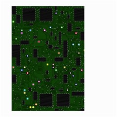 Circuit Board Conductor Tracks Small Garden Flag (two Sides) by Cowasu