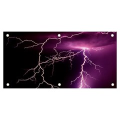 Storm Flashlight Space Nature Banner And Sign 6  X 3  by Cowasu