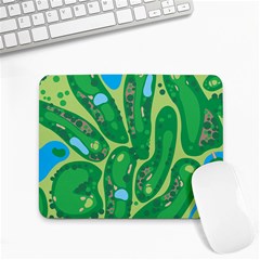 Golf Course Par Golf Course Green Small Mousepad by Cowasu