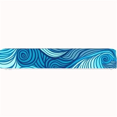 Ocean Waves Sea Abstract Pattern Water Blue Small Bar Mat by danenraven