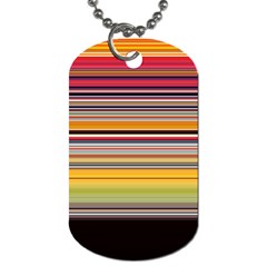 Neopolitan Horizontal Lines Strokes Dog Tag (one Side) by Bangk1t