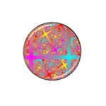 Geometric Abstract Colorful Hat Clip Ball Marker Front