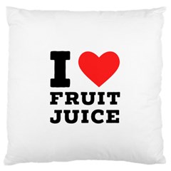 I Love Fruit Juice Standard Premium Plush Fleece Cushion Case (two Sides)