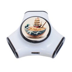 Noodles Pirate Chinese Food Food 3-port Usb Hub by Ndabl3x