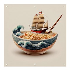 Noodles Pirate Chinese Food Food Banner And Sign 4  X 4  by Ndabl3x