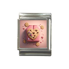 Cookies Valentine Heart Holiday Gift Love Italian Charm (13mm) by Ndabl3x