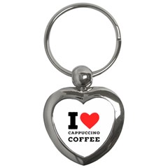 I Love Cappuccino Coffee Key Chain (heart) by ilovewhateva