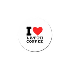 I Love Latte Coffee Golf Ball Marker (4 Pack) by ilovewhateva