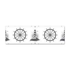 Marine-nautical-seamless-pattern-with-vintage-lighthouse-wheel Sticker Bumper (10 Pack) by Wav3s