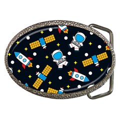 Seamless-adventure-space-vector-pattern-background Belt Buckles