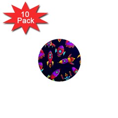 Space-patterns 1  Mini Magnet (10 Pack)  by Wav3s