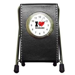 I Love Wasabi Pen Holder Desk Clock by ilovewhateva