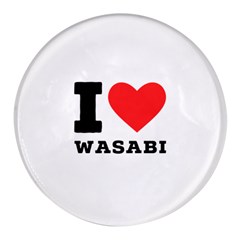 I Love Wasabi Round Glass Fridge Magnet (4 Pack) by ilovewhateva