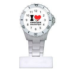 I Love English Breakfast  Plastic Nurses Watch by ilovewhateva