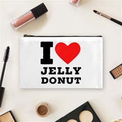 I Love Jelly Donut Cosmetic Bag (medium) by ilovewhateva