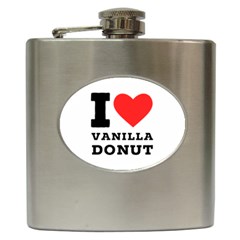 I Love Vanilla Donut Hip Flask (6 Oz) by ilovewhateva