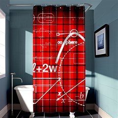 Geometry Mathematics Cube Shower Curtain 36  X 72  (stall) 