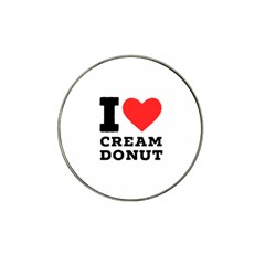 I Love Cream Donut  Hat Clip Ball Marker by ilovewhateva