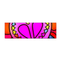 Stained Glass Love Heart Sticker Bumper (10 Pack) by Vaneshart