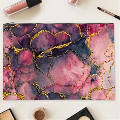 Pink Texture Resin Cosmetic Bag (xxl) by Vaneshop