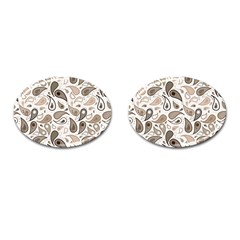 Paisley Pattern Background Graphic Cufflinks (oval) by Vaneshop