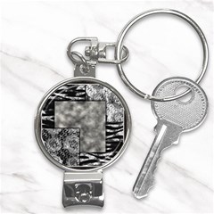 Background Pattern Geometric Design Nail Clippers Key Chain