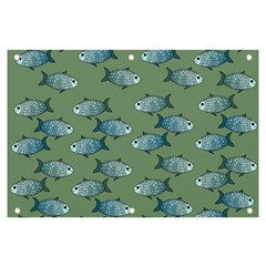 Fishes Pattern Background Theme Banner And Sign 6  X 4  by Vaneshop