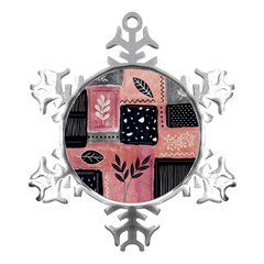 Floral Wall Art Metal Small Snowflake Ornament