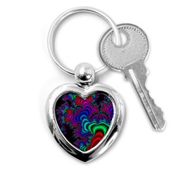 Abstract Piece Color Key Chain (heart)