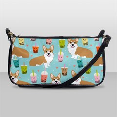 Welsh Corgi Boba Tea Bubble Cute Kawaii Dog Breed Shoulder Clutch Bag by Wav3s