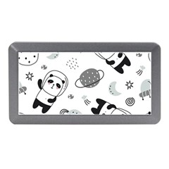 Panda Floating In Space And Star Memory Card Reader (mini)