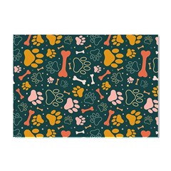 Dog Paw Colorful Fabrics Digitally Crystal Sticker (a4) by Wav3s